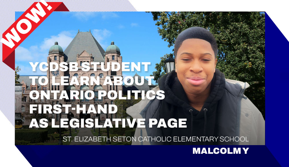 鶹ԭ Student to Learn About Ontario Politics First-Hand as Legislative Page
